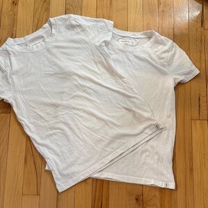 Abercrombie & Fitch White Short Sleeve Tee with A&F Tag